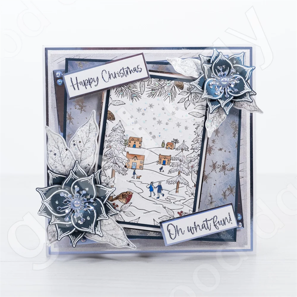 New Christmas Elk Snowflake Wr - Clear Silicone Stamps For Card Making 评论和价格