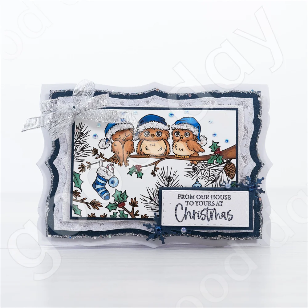 New Christmas Elk Snowflake Wr - Clear Silicone Stamps For Card Making 评论和价格