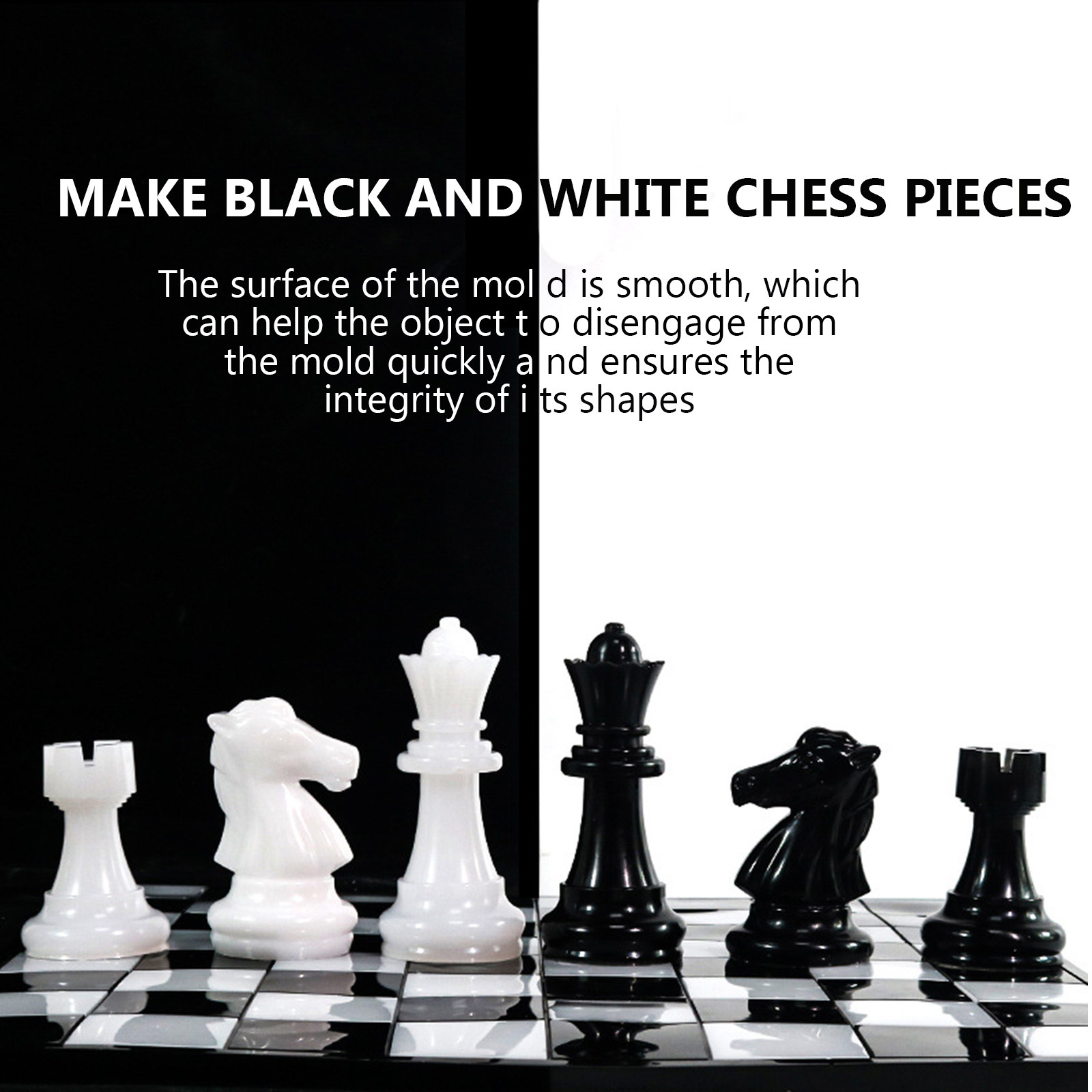 1Set Chess DIY Molds Silicone  - Silicone Epoxy Resin Molds Set 评论和价格