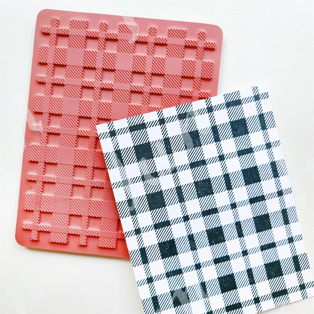 Flannel Background Stamp New M - Clear Silicone Stamps For Card Making 评论和价格