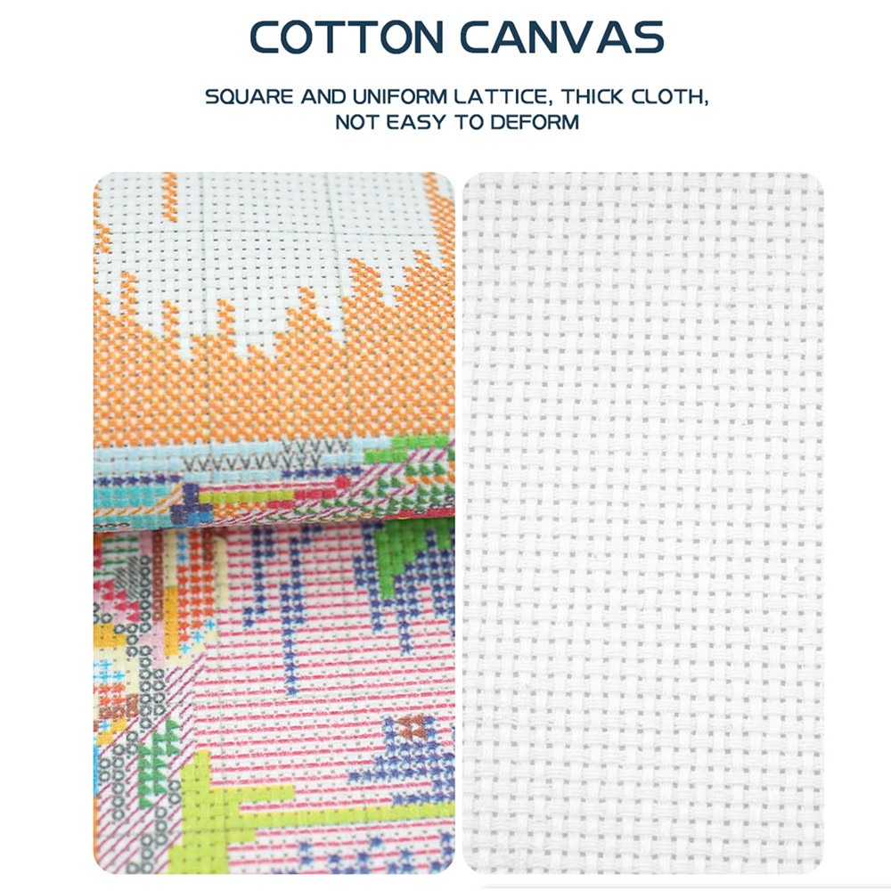 News Pre-Printed Cross Stitch  - Cotton Embroidery Thread Skeins 评论和价格