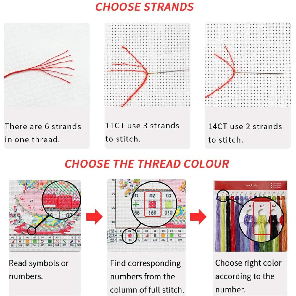 Landscape Bathroom DIY Cross S - Cotton Embroidery Thread Skeins 评论和价格