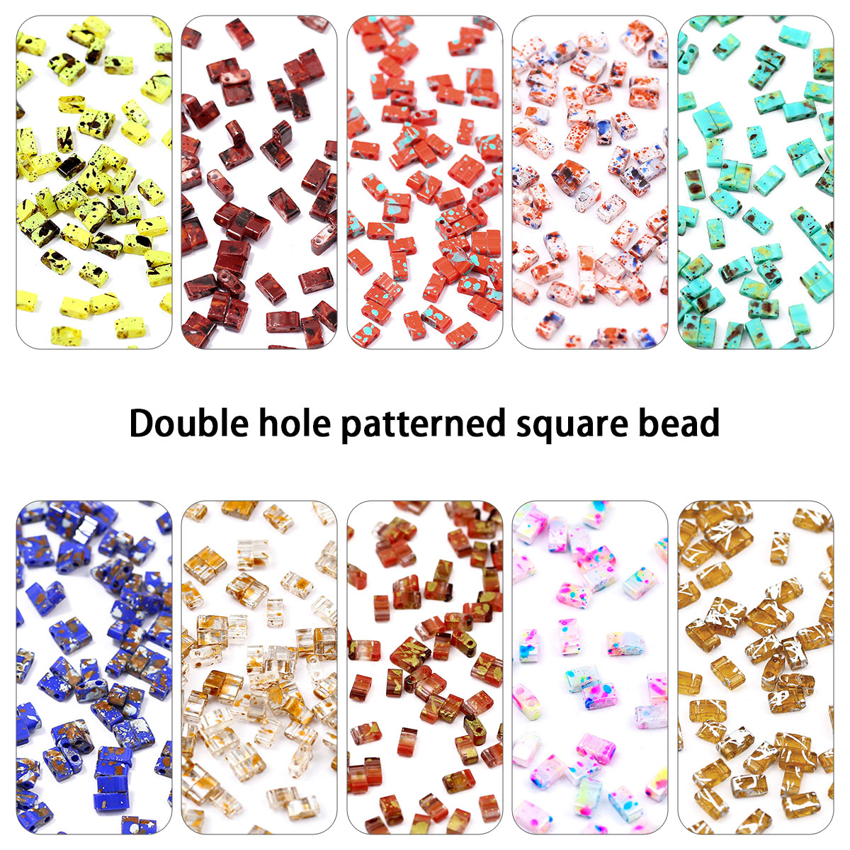 5×2mm Picasso Color Double Hol - Glass Seed Beads 2Mm Jewelry Making 评论和价格