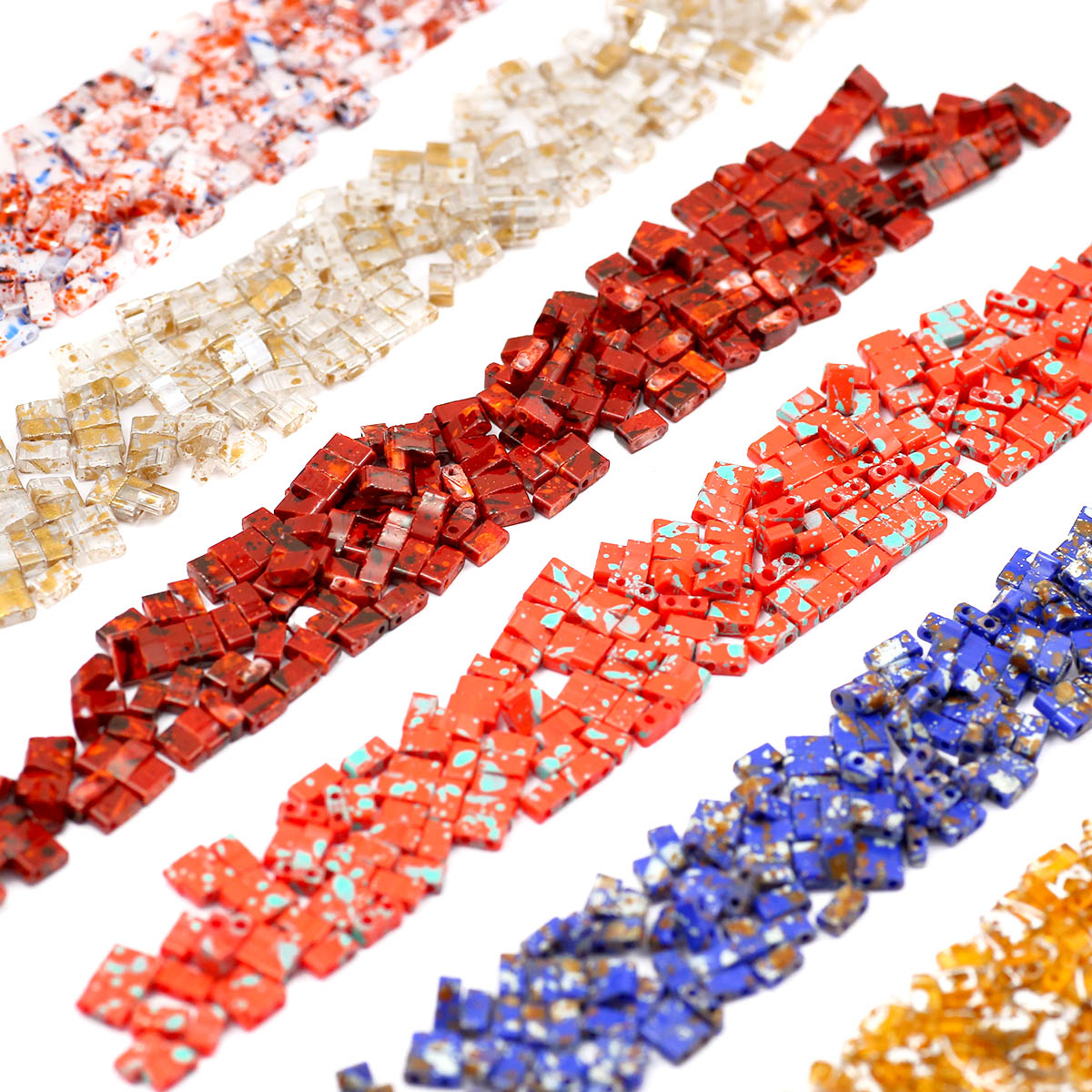 5×2mm Picasso Color Double Hol - Glass Seed Beads 2Mm Jewelry Making 评论和价格