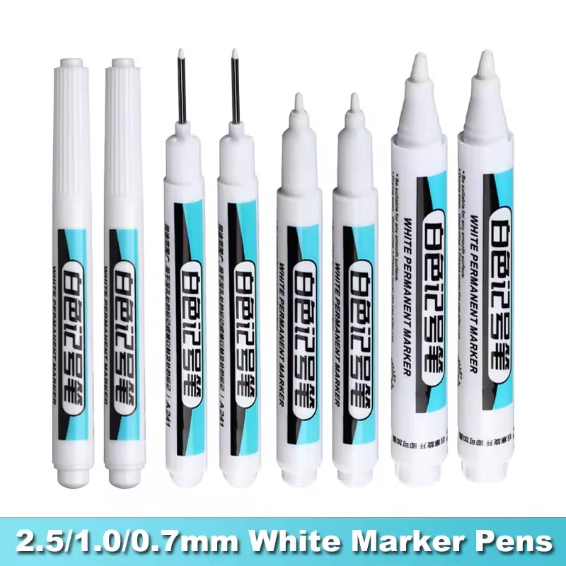 0.7/1.0/2.5MM White Permanent  - Painting Supplies 评论和价格