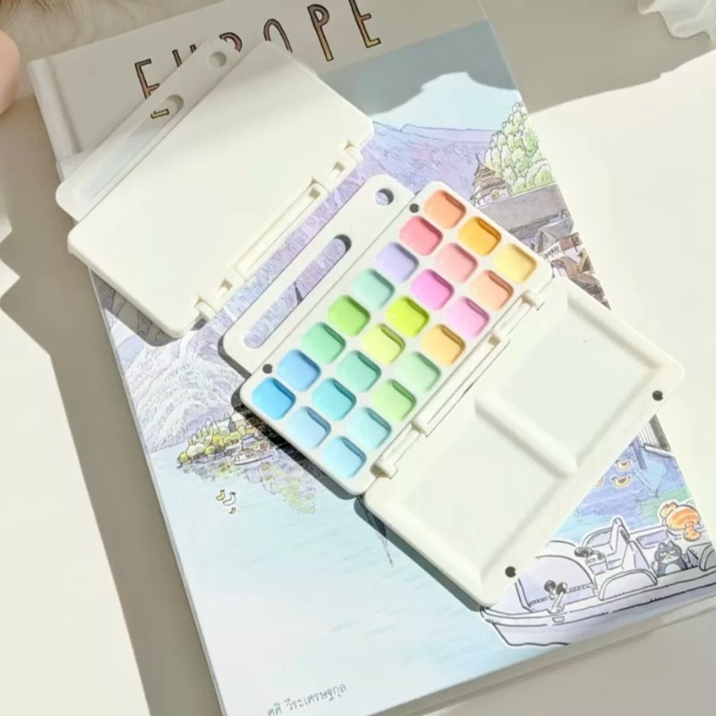 18/24Color Artist Grade Semi-D - Watercolor Paint Set Solid Pigment 评论和价格