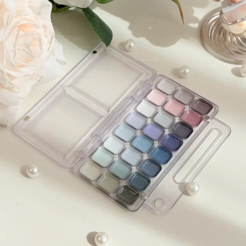 18/24Color Artist Grade Semi-D - Watercolor Paint Set Solid Pigment 评论和价格