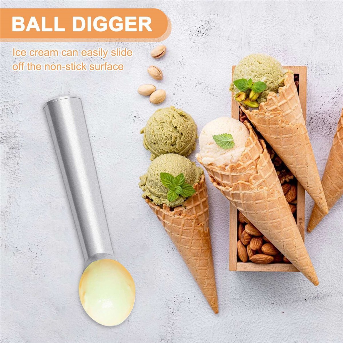 ●1pcs Aluminum Ice Cream Scoop - Craft Tools 评论和价格