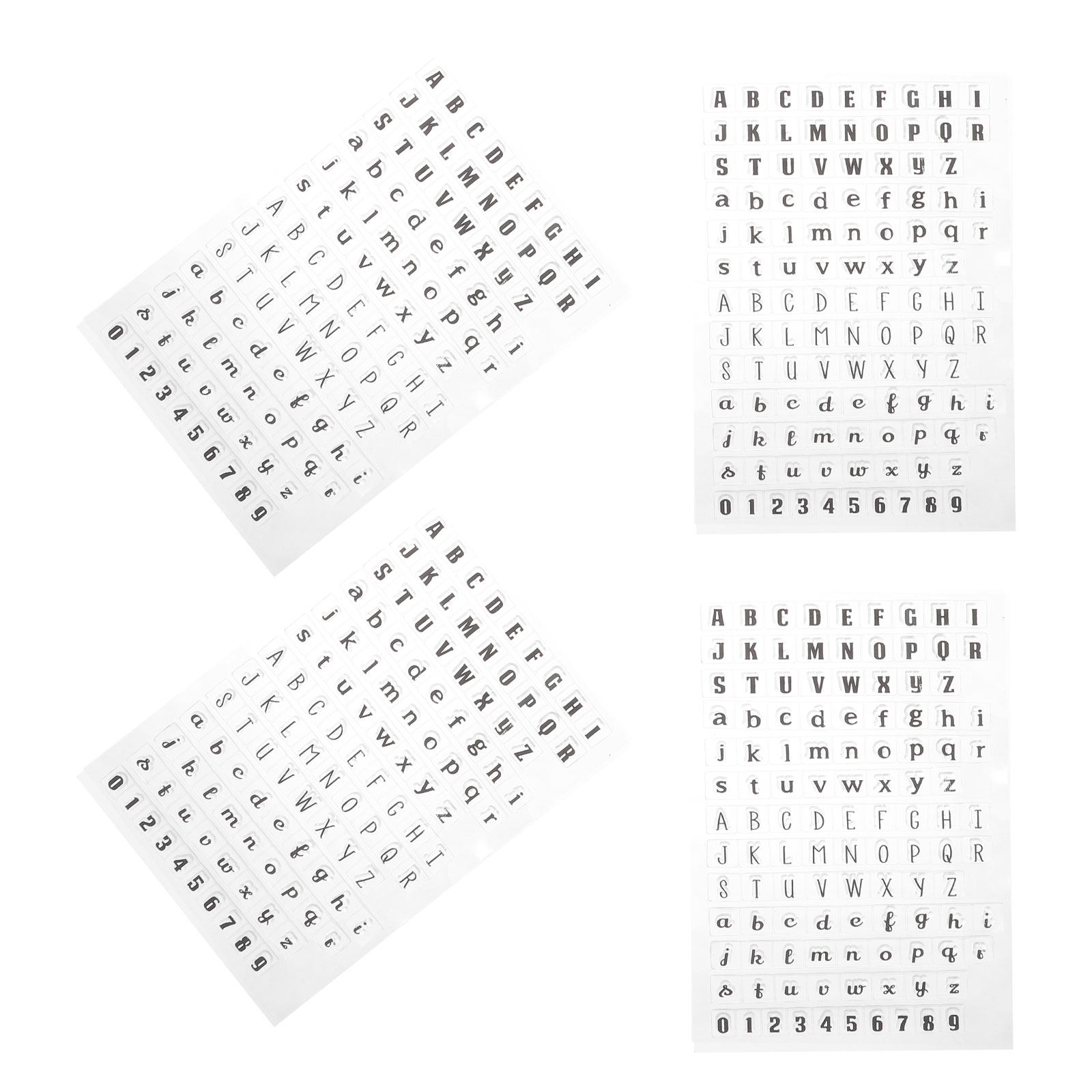 4Pcs Silicone Transparent Stam - Clear Silicone Stamps For Card Making 评论和价格